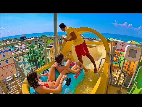 Crazy Down Hill Waterslide at Ethno Belek Hotels Waterpark