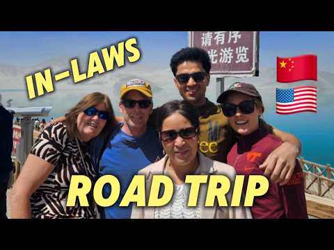 Taking my American parents & Uyghur in-laws on a family road trip! 🇨🇳 🚗 第一次带美国父母和维族公婆一起出去旅游！