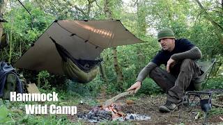 Woodland Hammock Wild Camp.  Campfire Cooking.  Steak and Veggies. My New Sailing Cruiser