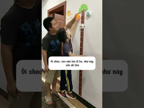 Thử thách nhảy cao của hai cha con