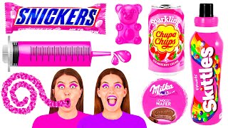 Eating Only Pink Food For 24 Hours Challenge | Funny Food Situations by Fun Challenge