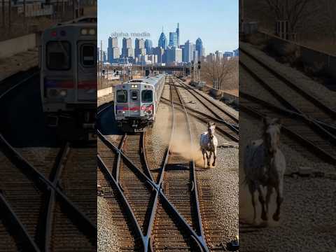 Hero Horse Stops Train to Save Every Passenger! #animals #saves #humanity