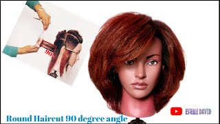 LAYERED HAIRCUT / ROUND HAIRCUT / 90° DEGREE ANGLE 
