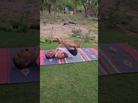पवनमुक्तासन करें, पेट को हल्का और शरीर को स्वस्थ रखें। 💚 #shorts