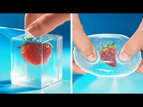 فواكه جيلي ممتعة! 🍓😍 أفكار صنع السكويشي في المنزل