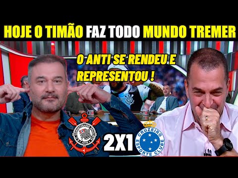 CORINTHIANS EMBALOU E A MIDIA SE RENDEU ! CORINTHIANS 2X1 CRUZEIRO