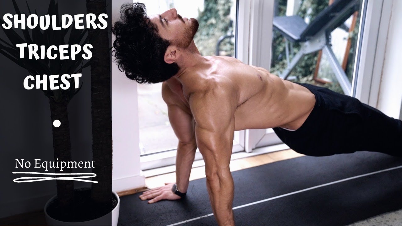 Upper Body Workout SHOULDERS, CHEST, TRICEPS - No Equipment