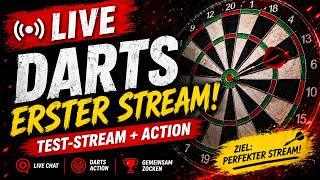 Mein ERSTER Dart-Livestream! 🎯🔥 | Test-Stream + Action