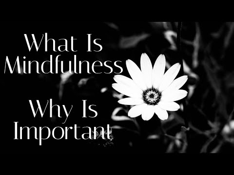 What Is Mindfulness, Why Is Important