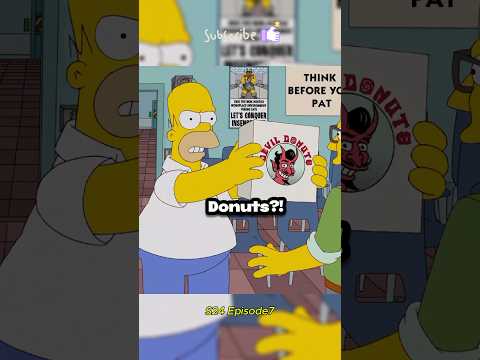 Find a donut truck #simpsons #animation #viralshorts