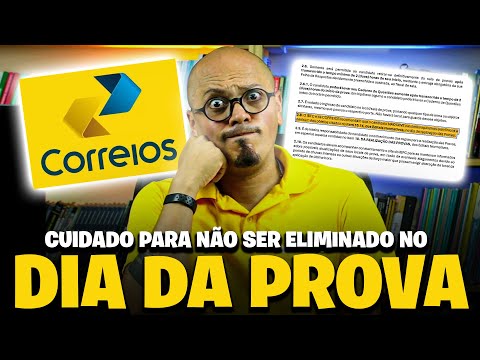 O que NÃO PODE levar no Dia da Prova CONCURSO CORREIOS 2024