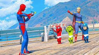 GTA 5 MARVEL SPIDER MAN BABY SAVING SUPERHEROES GAME ANIMATION COMPILATION CHAPTER 7