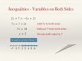 Solving Multi Step Inequalities in One Variable