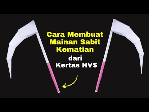 Cara Membuat Sabit Mainan dari Kertas HVS