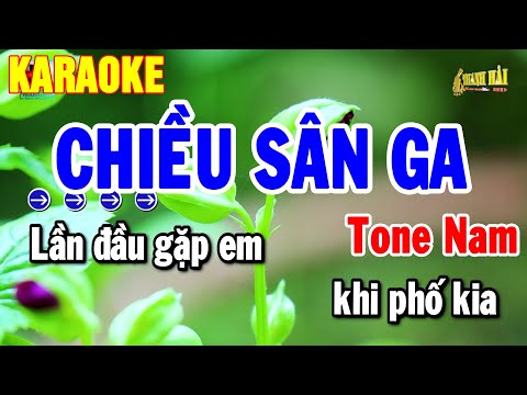 Karaoke Chiều Sân Ga Tone Nam Nhạc Sống 2025 Hay Nhất | Thanh Hải