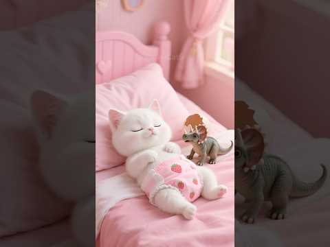 【Part2】🐾Kitten’s Brother Isn’t a Cat… It’s a Dinosaur! 😲🦖#cat #story #kittendrama