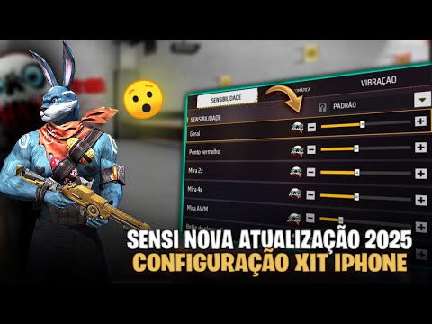 Atualizada 2025 🤯 Melhor Sensibilidade Para IPhone Nova Atualização Free Fire 📱