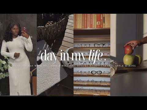 VLOGTOBER: Spend The Day with Me + Caramel Apple Making + H&M & Williams Sonoma Haul | iDESIGN8