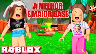 CONSTRUÍMOS A MAIOR BASE em 99 NOITES na FLORESTA - Roblox - 99 noites na floresta