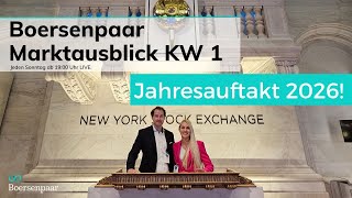 Marktausblick KW 1 | Jahresauftakt 2026 Börse S&P500 DAX NASDAQ Aktien Börse WTI EURUSD DOWJONES