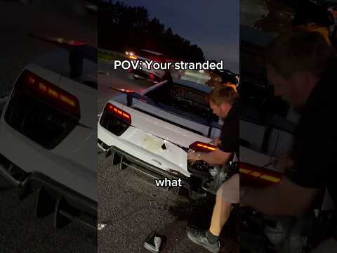 Stranded on the side of the Road with a Broken R8!