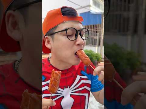 Trung Chuối, Hạt Tiêu Và Chủ Quán Gian Xảo Dùng Chiêu Trò Bán Xúc Xích Miễn Phí #trungchuoi #hattieu