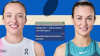 Iga Swiatek vs Ania Kalinska | Cincinnati 2025 Live Czat Wynik