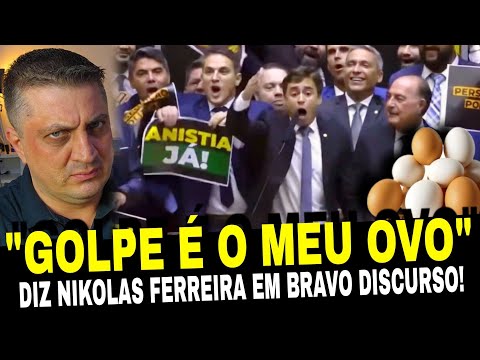 Nikolas Ferreira grita "GOLPE É O MEU OVO" em corajoso discurso que abalou Brasília