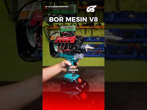 BOR MESIN V8⁉️😱 #faktaunik #automobile #tools #racing #repair #powertools