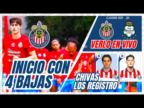 🚨 CHIVAS CON CUATRO BAJAS PARA EL INICIO DEL TORNEO. SORPRESAS EN REGISTROS.