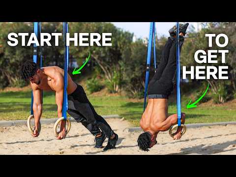 Gymnastic Rings Shoulder Stand Tutorial (from Beginner to Advanced)