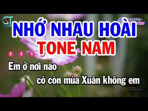Karaoke Nhớ Nhau Hoài Tone Nam ( Am ) Nhạc Sống Mới Nhất | Karaoke Đồng Sen