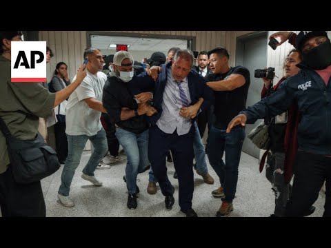 YouTube video thumbnail: NYC Mayoral Candidate Brad Lander Arrested at Immigration Court