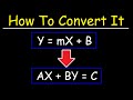 Converting Slope-Intercept to Standard Form in Algebra