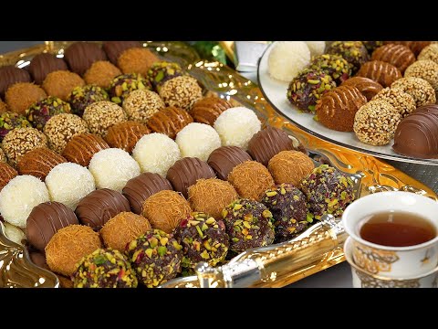 صينية حلى العيد 🎉 6 من افخر الأنواع تناسب كل الأذواق وبدون فرن