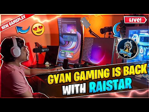 RAISTAR & GYANGAMING IS BACK IN FREE FIRE 🆕 LIVE STREAM || GOD LEVEL GAMEPLAY 4 VS 4 CUSTOM