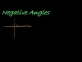 Understanding Negative Angles in Trigonometry