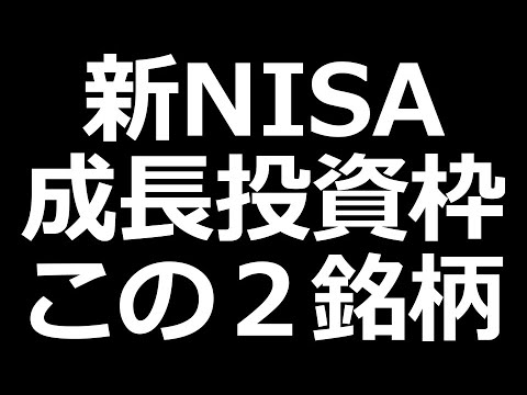 新NISA 成長投資枠はこの２銘柄