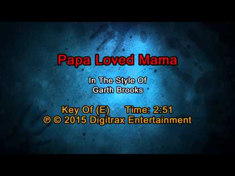 Garth Brooks – Papa Loved Mama (Backing Tracks)