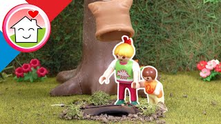 Playmobil en francais Le piège dans le jardin - Famille Hauser