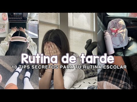 10 Tips SECRETOS para tu Rutina Escolar 🌸🫧👑 (Turno Tarde que Nadie Te Cuenta)