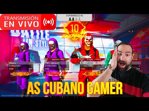 DIRECTO DE FREE FIRE SUBIENDO A GRAN MAESTRO TOP GLOBAL   /AS CUBANO GAMER 😎