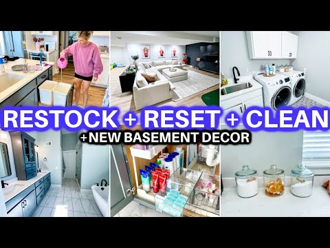 CLEAN WITH ME + HOUSE RESTOCK + RESET | SUNDAY HOUSE RESET | CLEANING MOTIVATION | JAMIE'S JOURNEY