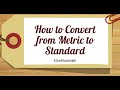 Unit Conversion Concepts and Techniques