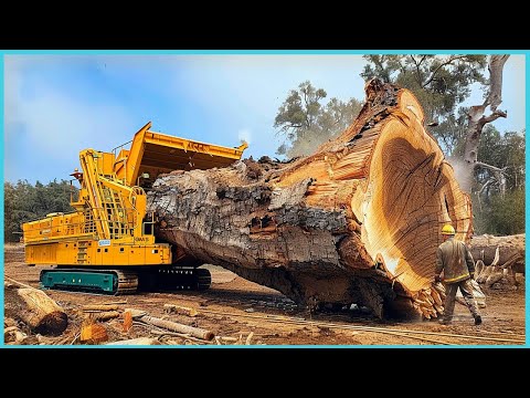 Extreme Dangerous Monster Wood Chipper Machines Working, Fastest Tree Shredder Destroy Big Tree