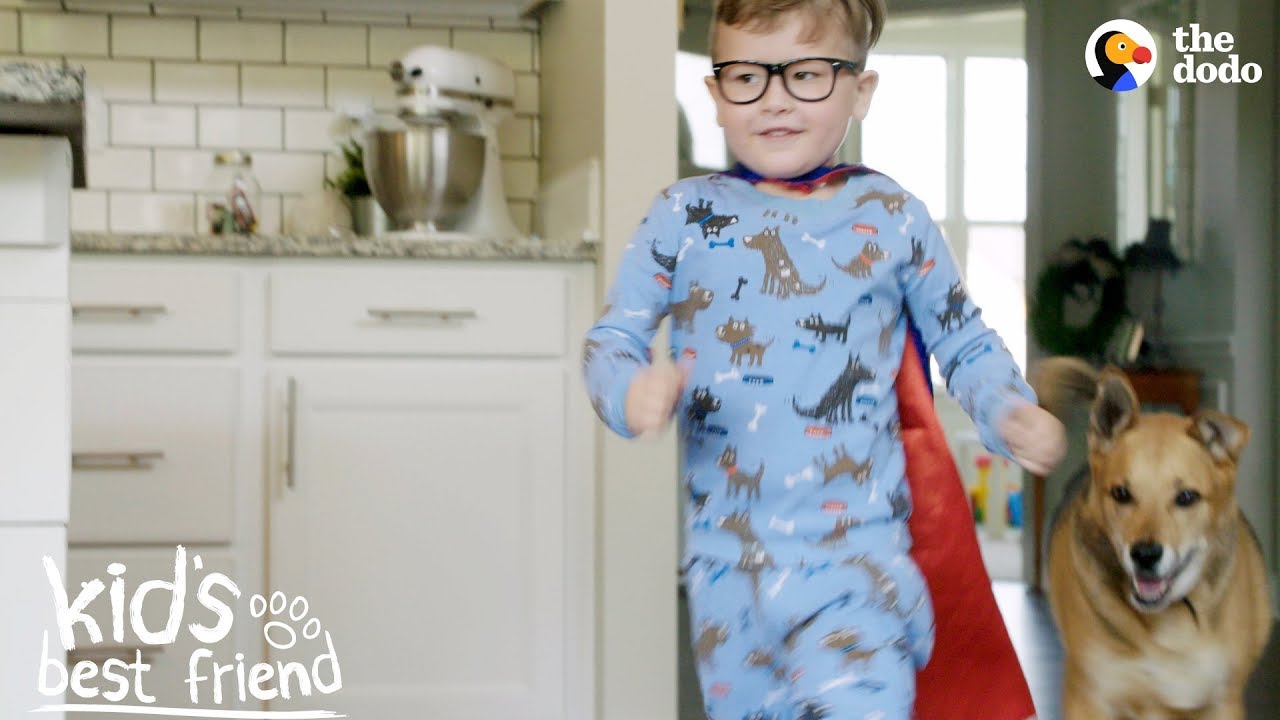 Little Boy's Best Friend In The World Is His Rescue Dog Kid's Best Friend