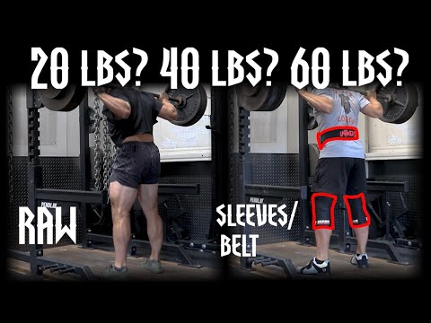 RAW vs. GEARED test - How much do knee sleeves & a belt ADD to your Squat?