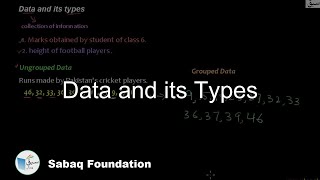 Data and its Types