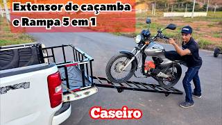 como fazer um EXTENSOR de caçamba e RAMPA caseiro