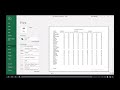 Excel Formatting and Page Setup
